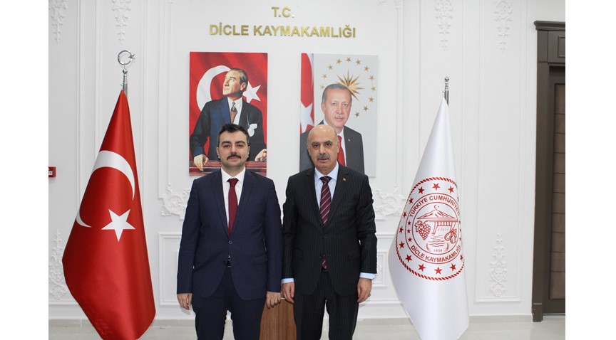 Diyarbakır Emniyet Müdürü Nurettin Gökduman’dan Dicle Kaymakamı Mustafa Atış’a ziyaret