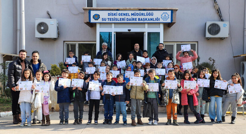 Öğrenciler, suyun kaynaktan musluğa uzanan yolculuğunu yerinde öğrendi