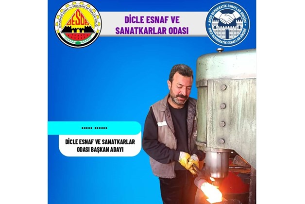 Dicle Esnaf ve Sanatkarlar Odası Başkanlığı seçimini İbrahim Akdeniz kazandı