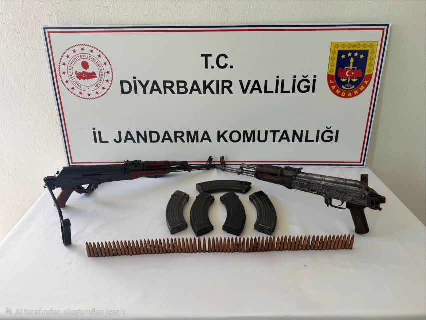 Diyarbakır’da kaçak silah operasyonu