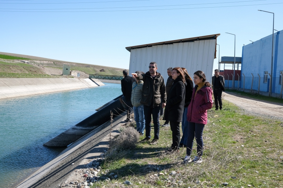 Eşbaşkanlar Dicle’de içme suyu altyapı tesislerini yerinde inceledi