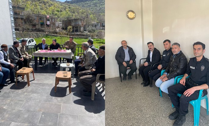 Dicle Kaymakamı Mustafa Atış, esnaf ve vatandaşlarla bir araya geldi