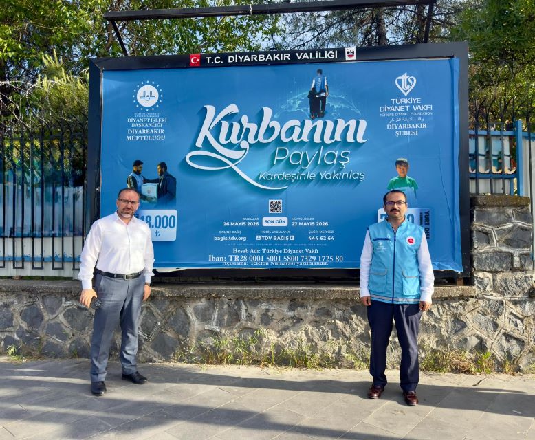 Diyarbakır’da Vekâletle Kurban Organizasyonu İçin Billboard Çalışması