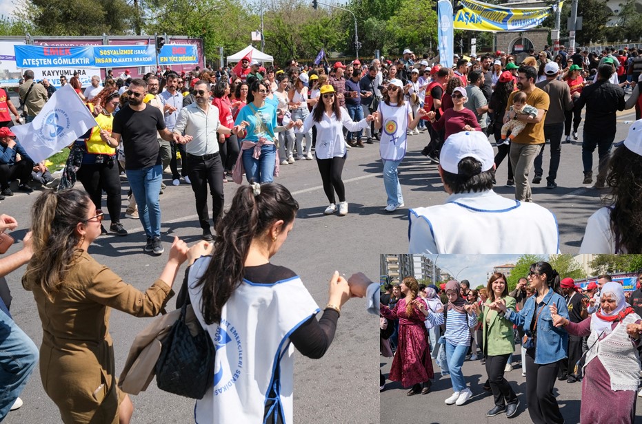 İstasyon Meydanı’nda 1 Mayıs coşkusu