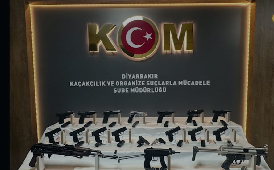 DİYARBAKIR’DA ULUSLARARASI SİLAH TİCARETİNE YÖNELİK OPERASYON