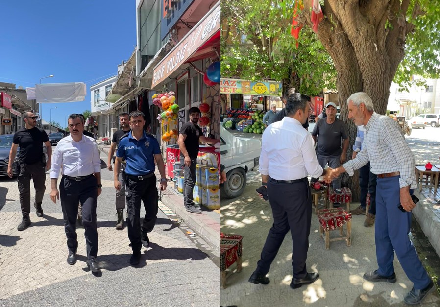 Dicle Kaymakamı Mustafa Atış, esnaf ve vatandaşlarla bir araya geldi