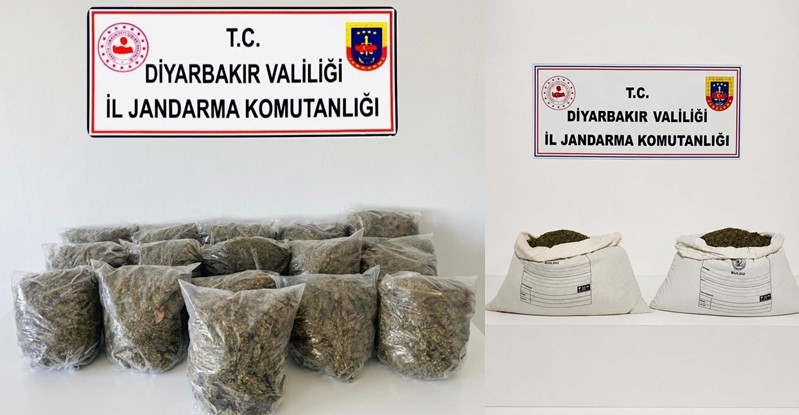 Diyarbakır’da uyuşturucu operasyonlarında 11 şüpheli hakkında yasal işlem yapıldı