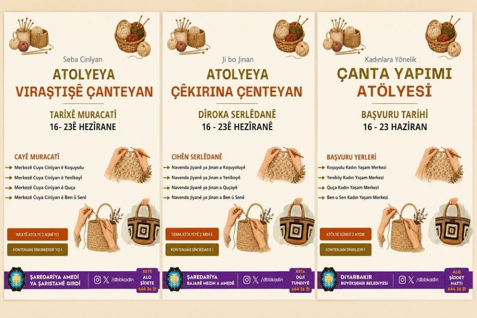 Kadınlara yönelik ücretsiz Çanta Yapımı Atölyesi başlıyor