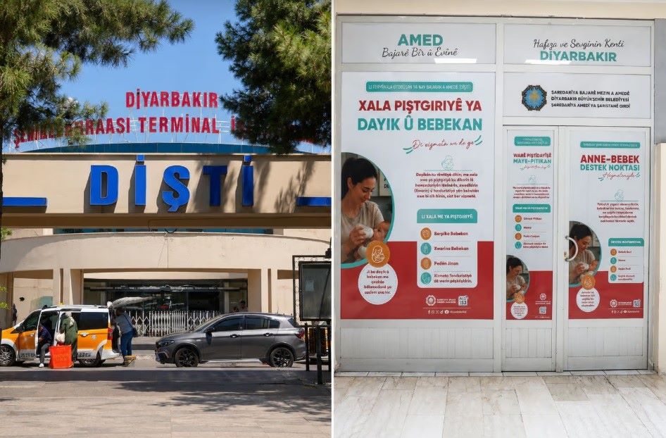 Otogarda bebeklere ücretsiz destek noktası