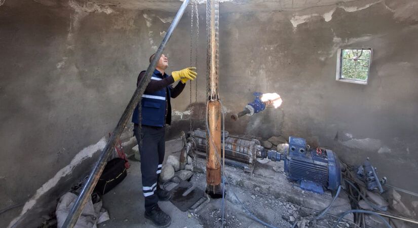 DİSKİ, Kulp kırsalında keson kuyu ve pompa çalışmalarıyla su erişimini güçlendirdi