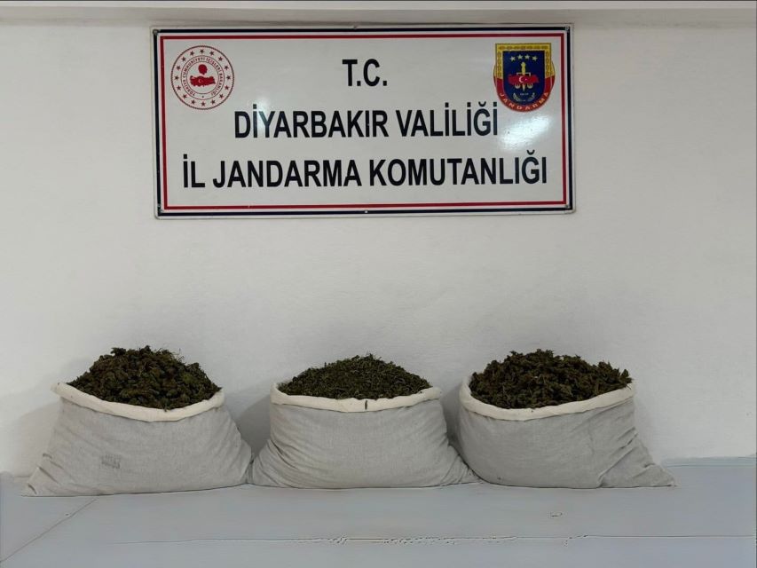 Diyarbakır’da uyuşturucu operasyonlarında 33 şüpheli hakkında yasal işlem yapıldı