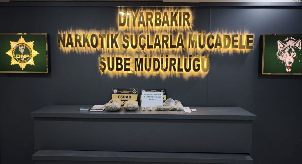 Diyarbakır’da uyuşturucu operasyonu: 3 tutuklama