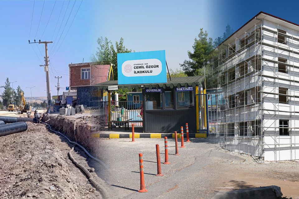 DİSKİ; Silvan yolunda hattı taşıdı, Cemil Özgür İlkokulu ve Ortaokulunu şebekeye bağladı
